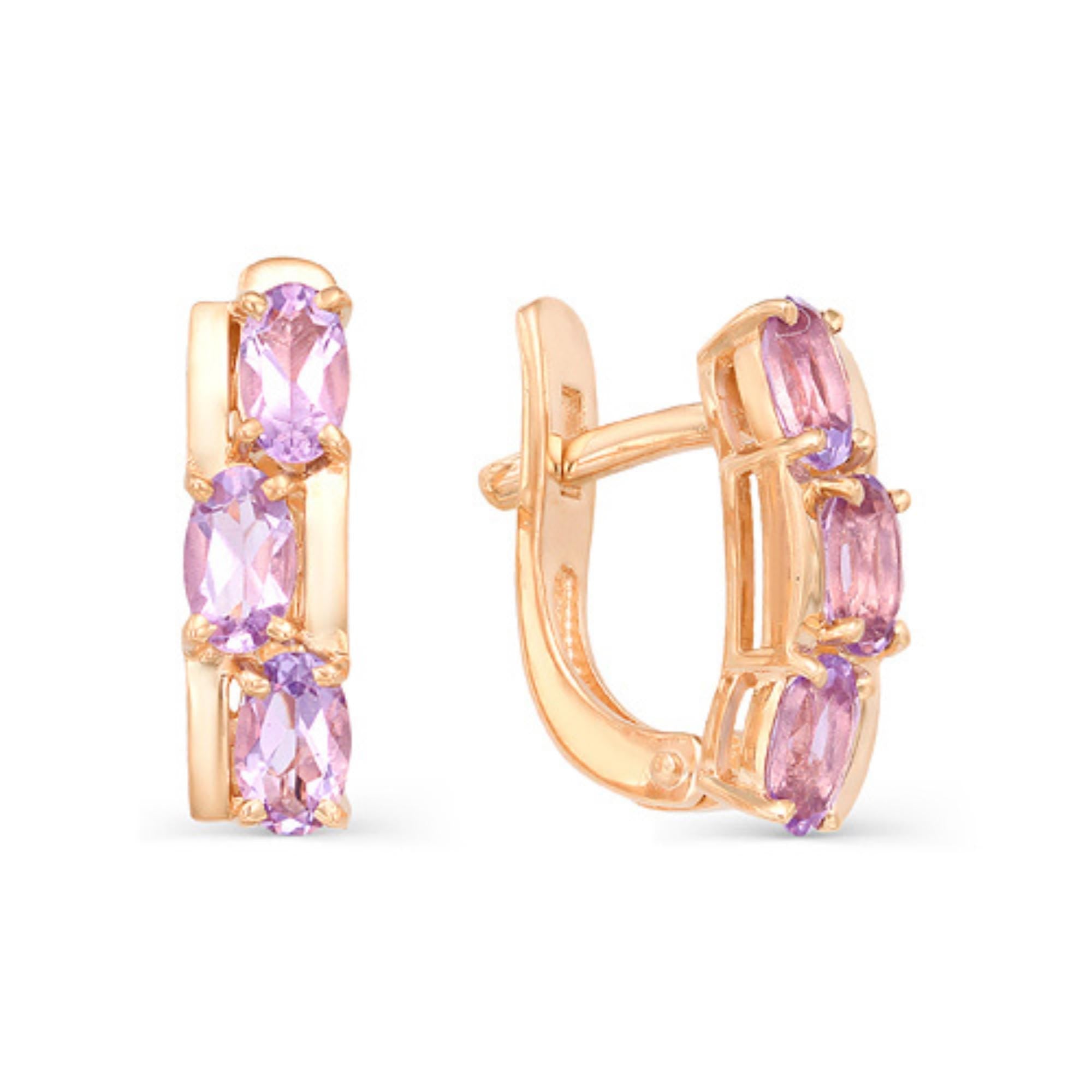 Solid Gold Blue Topaz Hoop Earrings, December Birthstone.